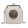 Chain Shell Crossbody Bag Harajuku Ethnic Style Metal Tassel