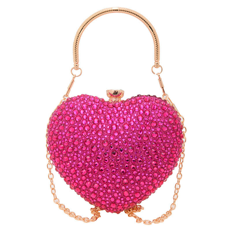 Fashion Chain Diamond-encrusted Shoulder Crossbody Handbag