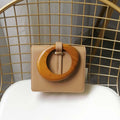 Chain wooden wrist high-end crossbody bag