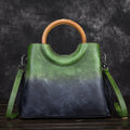 Leather handbags hand-painted suede leather handbags retro craft trend ladies handbag diagonal package