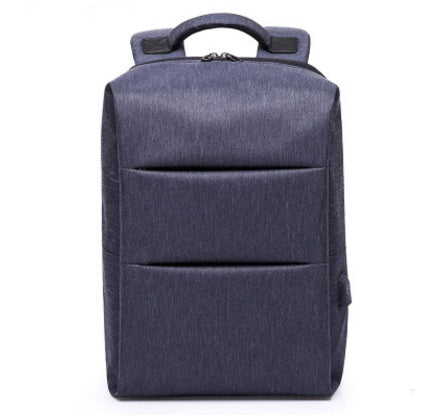 Blue backpack on a white background