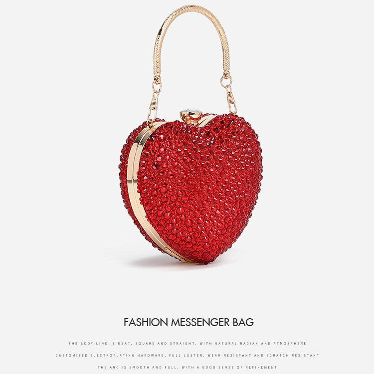 Fashion Chain Diamond-encrusted Shoulder Crossbody Handbag