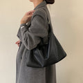Genuine Leather Shoulder Tote Bag
